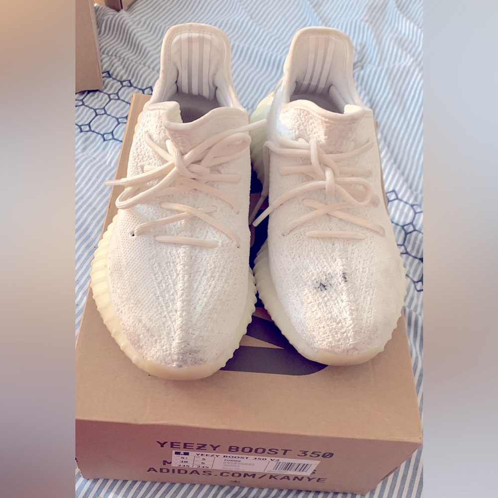 Yeezys size 7 white